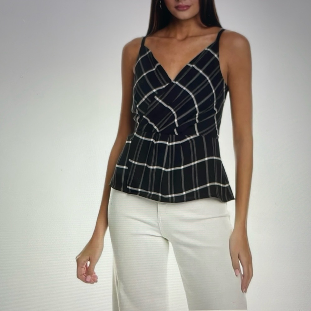 Cabi Peplum Crossover Cami Style 3986 Size 8